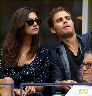  Paul Wesley and  Phoebe Tonkin Couple Up for the U.S. Open!
