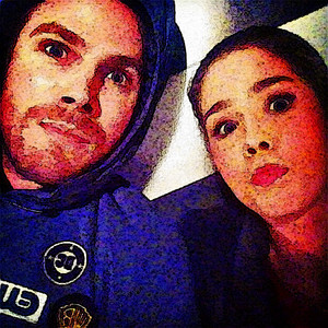 Photo to Painting Stephen Amell and Emily Bett Rickards