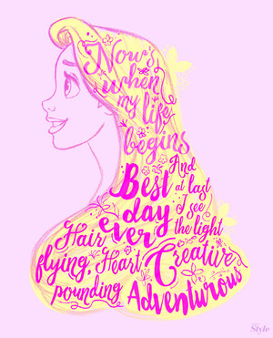  Rapunzel Typography