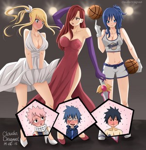  Sexy & Hot Lucy, Erza and Juvia
