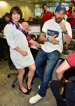 Tom Hardy and his pregnant wife Charlotte Riley lent their star power to BGC brokers' annual charity