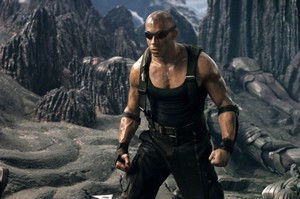 Vin Diesel as Riddick in The Chronicles of Riddick