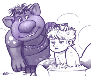  Young Kristoff and a Troll