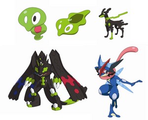 new Zygarde forms and Greninja form that takes when the bond between it and Ash is raised...