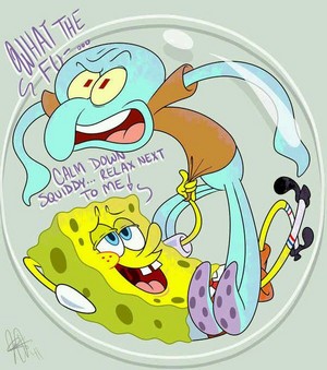  spongebob and squidward(true love)