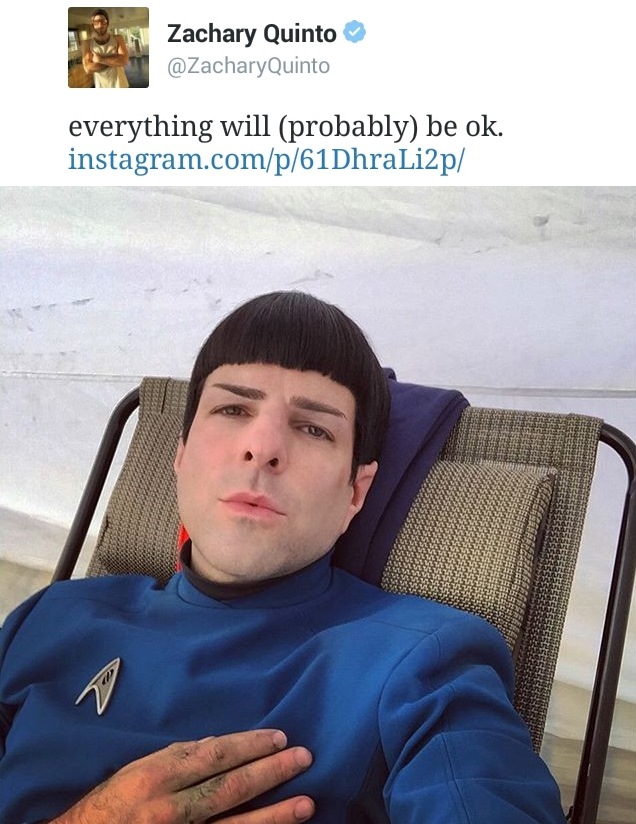 Zachary Quinto's Spock 2015