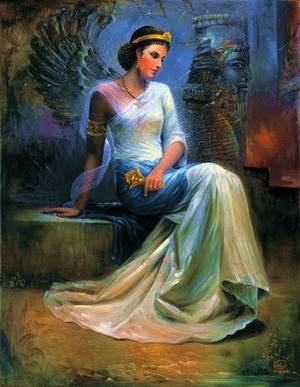   Azarmidokht-ancient famose persian lady         
