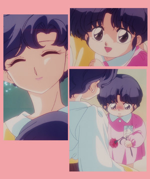  Akane Tendo as a child with her mother (Ranma 1/2)