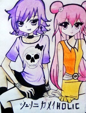  Ami and Yumi pure 日本动漫 style