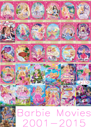  Barbie فلمیں 2001-2015