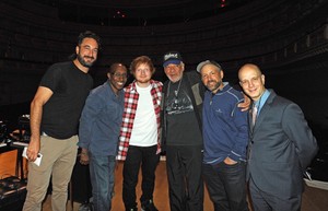  Ed at the soundcheck for Lean On Him- A Tribute To Bill Withers