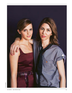  Emma and Sofia Coppola in IO Donna magazine