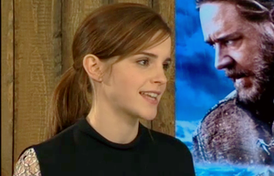  Emma being interviewed sejak Film Starts