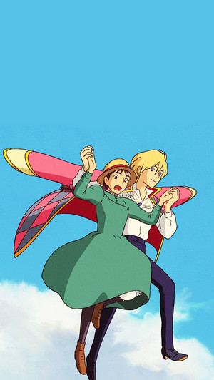 Howl's Moving Castle phone background
