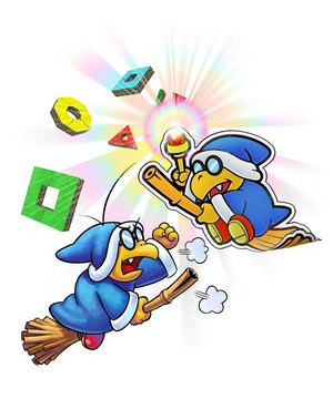 Kamek and Paper Kamek (Mario and Luigi: Paper Jam)