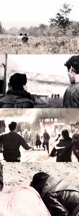  Katniss and Gale - Catching fuego