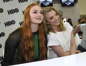 Natalie Dormer and Sophie Turner at 2015 San Diego Comic Con