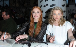 Natalie Dormer and Sophie Turner at 2015 San Diego Comic Con