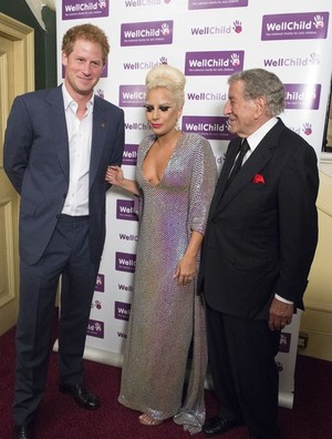  Prince Harry Attends Lady Gaga and Tony Bennett Gala کنسرٹ in Aid of WellChild