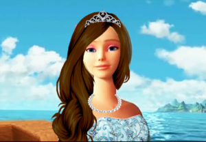  Princess Rosella in long brown hair