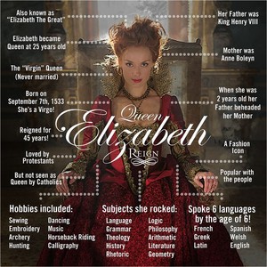  Reign Season 3 क्वीन Elizabeth promotional picture