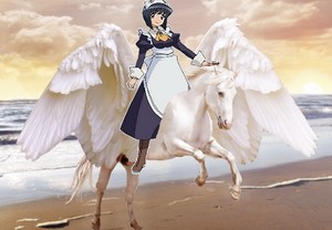  Siesta riding her Beautiful Pegasus