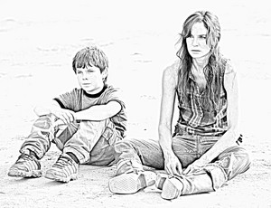  The Walking Dead - Coloring Pages - Carl and Lori