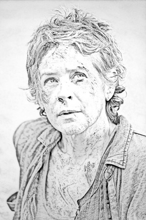The Walking Dead - Coloring Pages - Carol