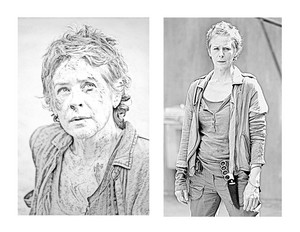 The Walking Dead - Coloring Pages - Carol