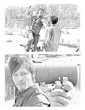 The Walking Dead - Coloring Pages - Daryl
