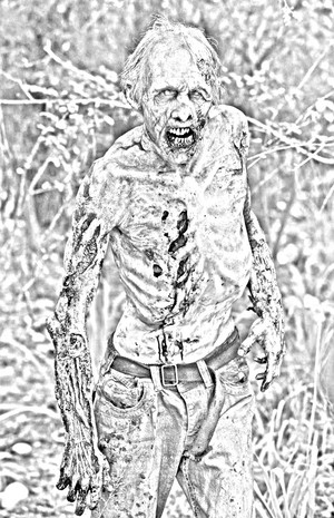  The Walking Dead - Coloring Pages - Walker