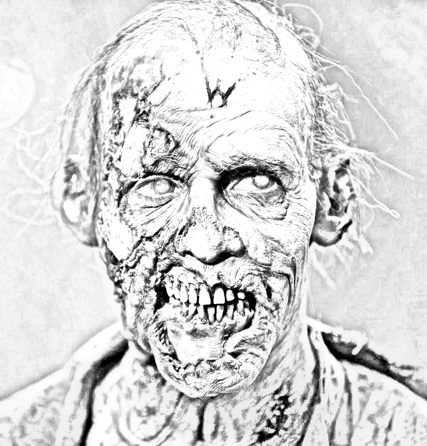 The Walking Dead - Coloring Pages - Walker