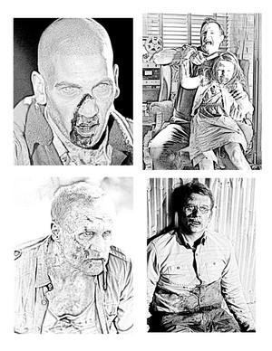  The Walking Dead - Coloring Pages - Walkers