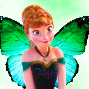 anna as a butterfly