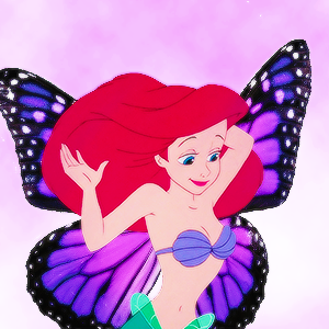 ariel as a butterfly