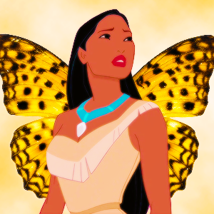 pocahontas as a butterfly