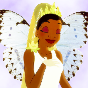 tiana as a butterfly