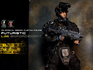  1:6 one sixth scale Original 디자인 Cyborg Futuristic Law Enforcement Agent 의해 Calvin's Custom @ Cyb