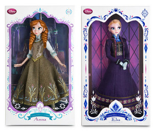  17" Limited Edition Anna and Elsa गुड़िया