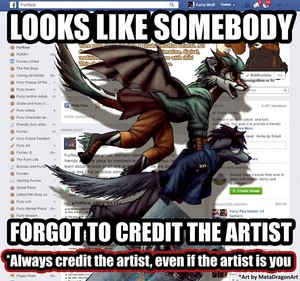 Always remember to credit the artist