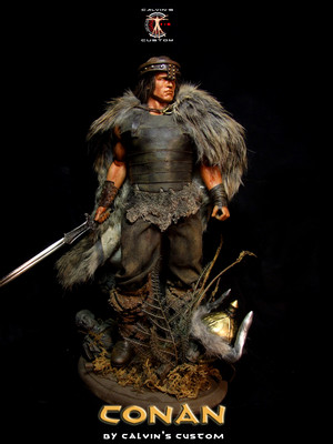  Calvin's Custom 1:6 one sixth scale Arnold Schwarzenegger as CONAN the Barbarian custom figure art (