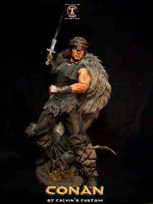  Calvin's Custom 1:6 one sixth scale Arnold Schwarzenegger as CONAN the Barbarian custom figure art (