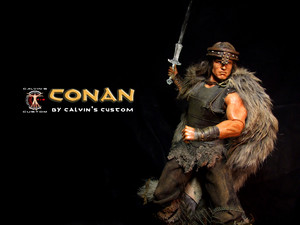 Calvin's Custom 1:6 one sixth scale Arnold Schwarzenegger as CONAN the Barbarian custom figure art (