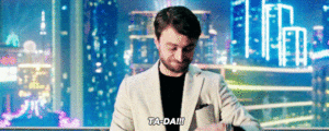 Daniel Radcliffe gif from Now you see me 2 trailer