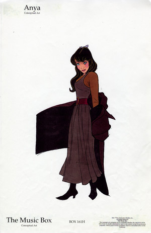 Early Anya character designs for Anastasia