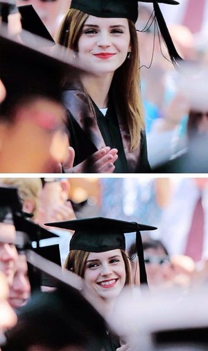  Emma Watson graduating