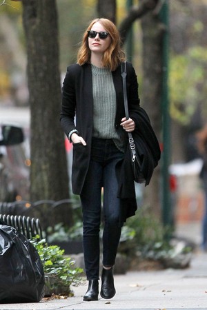 Emma out in NYC