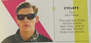 Entertainment Weekly's first look at X-men: Apocalypse -- Cyclops snipit