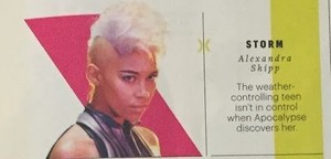  Entertainment Weekly's first look at X-men: Apocalypse -- Storm snipit
