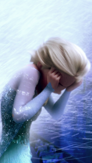  Frozen - Elsa phone karatasi la kupamba ukuta